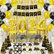 Kit de artigos para festas Oriental Cherry Happy New Year 2024