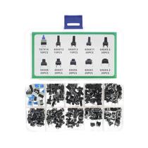 Kit De Assortimento De 180PCS Mini Interruptores Tácteis De Botão De Pressão De 4.3MM a 13MM DIP 4P