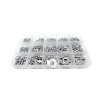 Kit De Assortimento De Anéis De Fixação E Clip Em Aço Inoxidável 65Mn 304 M1.2-M15 585/1005pcs