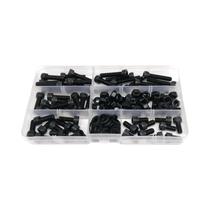 Kit De Assortimento De Parafuso Allen Hexagonal Preto Com Arruela M4 M5 M6 DIN912 Grau 12.9 150 240