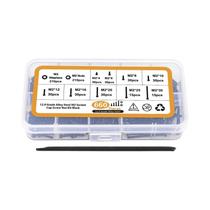 Kit De Assortimento De Parafusos, Porcas E Arruelas M2 Com Cabeça Hexagonal 660 Peças Aço Liga Grau