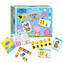 Kit de Atividade Jogo da Memória Pintura Dominó Peppa Pig Brinquedo Educação Infantil Lógica Presente - Nig 0527