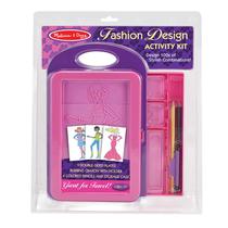 Kit de Atividades Melissa & Doug Fashion Design Kids - Para Crianças a partir de 5 anos