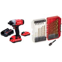 Kit de Atornillador de Impacto Inalámbrico CRAFTSMAN V20 con 21 Piezas Kit de Atornillador de Impacto Inalámbrico CRAFTSMAN V20 con 21 Piezas