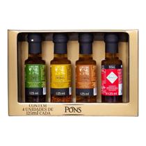 Kit de Azeites Condimentados Pons 4x 125ml