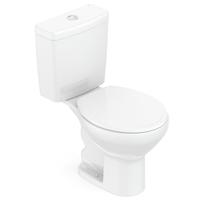 Kit de Bacia com Caixa Acoplada e Assento Azálea Celite Branco Kit de Bacia com Caixa Acoplada e Assento Azálea Celite Branco