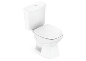 Kit de Bacia com Caixa Assento PP com Queda Amortecida e Complementos de Instalação Thema Roca Branco Kit de Bacia com Caixa Assento PP com Queda Amortecida e Complementos de Instalação Thema Roca Branco