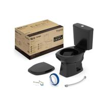 Kit de Bacia com Caixa Assento Pp com Queda Amortecida e Complementos de Instalação Thema Kit de Bacia com Caixa Assento Pp com Queda Amortecida e Complementos de Instalação Thema