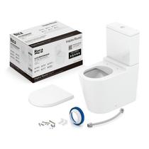 Kit de Bacia com Caixa e Assento Termofixo Softclose e Complementos de Instalação