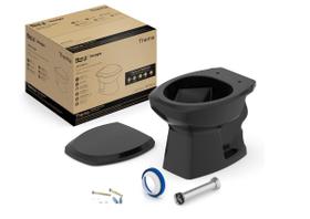 Kit de Bacia Convencional Assento Pp com Queda Amortecida e Complementos de Instalação Thema Roca I Kit de Bacia Convencional Assento Pp com Queda Amortecida e Complementos de Instalação Thema Roca I