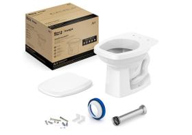 Kit de Bacia Convencional Assento PP e Complementos de Instalação Art Roca I Incepa Kit de Bacia Convencional Assento PP e Complementos de Instalação Art Roca I Incepa
