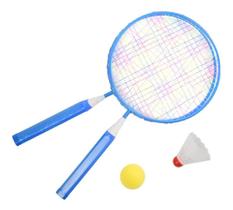 Kit De Badminton Infantil Com Raquete, Bolinha E Peteca - Pista e Campo