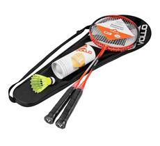 Kit de Badminton Vollo 2 Raquetes + 3 Petecas