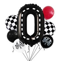 Kit de balão com tema de corrida, 7 peças com papel alumínio e látex para aniversário Kit de balão com tema de corrida, 7 peças com papel alumínio e látex para aniversário