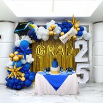 Kit de balão de formatura Garland Arch 120 unidades, turma de 2025 Kit de balão de formatura Garland Arch 120 unidades, turma de 2025