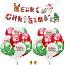 Kit de balão de látex para festa de feliz Natal, 15 unidades Kit de balão de látex para festa de feliz Natal, 15 unidades