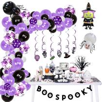 Kit de balão Ghost Spider 91 peças de confete de látex com acessório