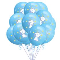 Kit de balão IT's A BOY Blue Unicorn 12 cm, látex, 10 unidades