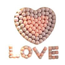 Kit de balão Love 110 unidades de macaron de látex de 12 cm com grade Kit de balão Love 110 unidades de macaron de látex de 12 cm com grade