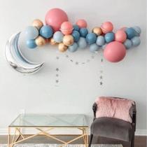 Kit de balão Moon, 51 peças de folha de látex para festas e festivais