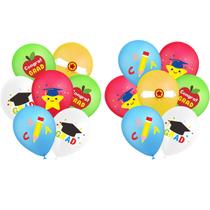 Kit de balão para festa de formatura 28 unidades com balões de 12 polegadas