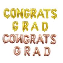 Kit de balão, parabéns, GRAD Mylar Gold, Rose Gold, 25 unidades