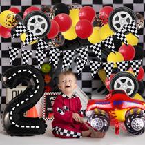 Kit de balão Race Car Theme 88 unidades com 32 balões número 2