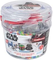 Kit de baldes de miçangas Perler Star Wars 8500 unidades com 3 pranchas