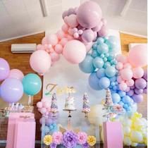 Kit de balões: 117 unidades de balões de látex para aniversário e festa de casamento