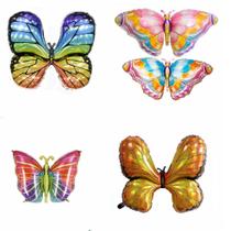 Kit de balões borboleta Balões Mylar para aniversário de crianças (5 unidades)