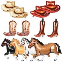 Kit de Balões Cowboy Ospvcwk com 12 Peças para Festa Country