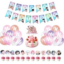 Kit de balões de aniversário: balões de látex, 36 unidades com Banner Cake T Kit de balões de aniversário: balões de látex, 36 unidades com Banner Cake T