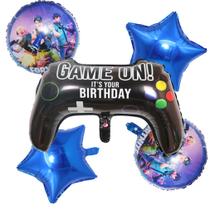 Kit de balões de aniversário Game On It is Your Birthday x5