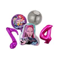 Kit De Balões De Aniversário Kpop Demon Hunters Decoração De Festa De Chá De Bebê Brinquedo Presente