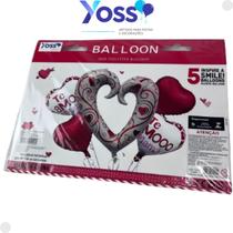 Kit de Balões de Coração para Dia das Mães BL4013 - Yoss