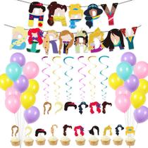Kit de balões de decoração de aniversário 35 unidades de látex de 12 polegadas Kit de balões de decoração de aniversário 35 unidades de látex de 12 polegadas