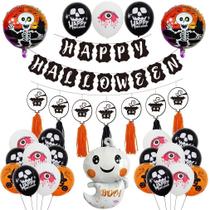 Kit de balões de decoração de Halloween 39 unidades de balões Mylar de 30 cm