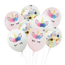 Kit de balões de festa: balões de látex, balões de confete x10