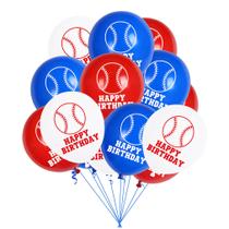 Kit de balões de festa com tema de beisebol, látex de 12 polegadas, 13 unidades Kit de balões de festa com tema de beisebol, látex de 12 polegadas, 13 unidades
