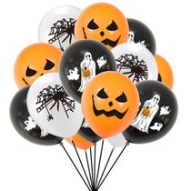 Kit de balões de festa de Halloween, 15 unidades Pumpkin Ghost Spider