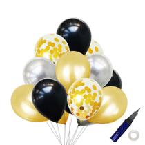 Kit de balões de festa, látex colorido, 12 polegadas, 12 unidades com bomba Kit de balões de festa, látex colorido, 12 polegadas, 12 unidades com bomba
