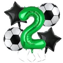 Kit de Balões de Futebol hzqruqh 32 polegadas Verde para 2º Aniversário
