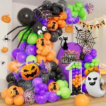 Kit de balões de Halloween Garland Arch DBKL 159 unidades para festa Kit de balões de Halloween Garland Arch DBKL 159 unidades para festa