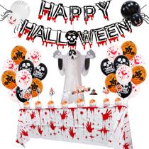 Kit de balões de Halloween Happy Halloween 30 unidades com balão de aranha