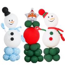 Kit de balões de Natal Merry 75 unidades de látex de 12 polegadas com fita Kit de balões de Natal Merry 75 unidades de látex de 12 polegadas com fita