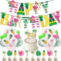 Kit de balões Happy Birthday 33 unidades de látex de 12 polegadas com fitas Kit de balões Happy Birthday 33 unidades de látex de 12 polegadas com fitas