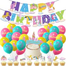Kit de balões Horse Birthday 26 balões de látex com banner