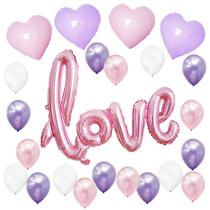 Kit de balões Love de 18 polegadas em forma de coração multicolorido x13 Kit de balões Love de 18 polegadas em forma de coração multicolorido x13