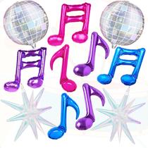 Kit de balões musicais marialler 11 peças K-pop rosa roxo