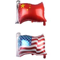 Kit de balões Mylar Chinese America Flags 49x65cm, 2 unidades